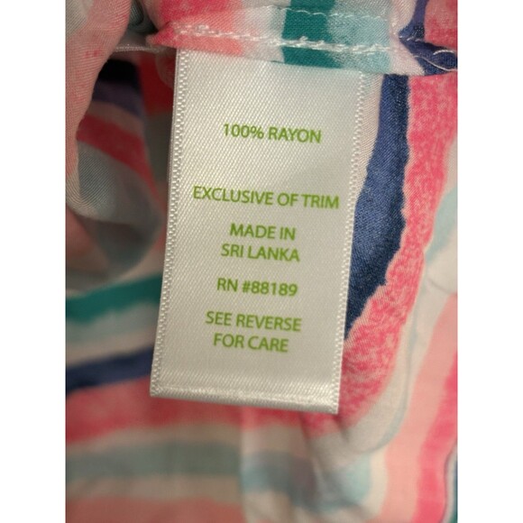 Lilly Pulitzer Sain Off Shoulder Top XL Sandy Shell Stripe NWT - Picture 4 of 5